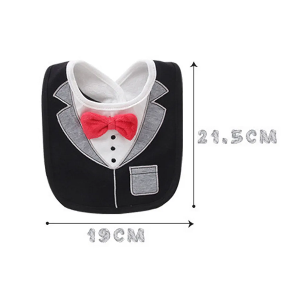Wet Wipes Removable Baby Bibs Waterproof Babys Kids Dinner Feeding Bib Saliva Towel Child Red Bow Tie