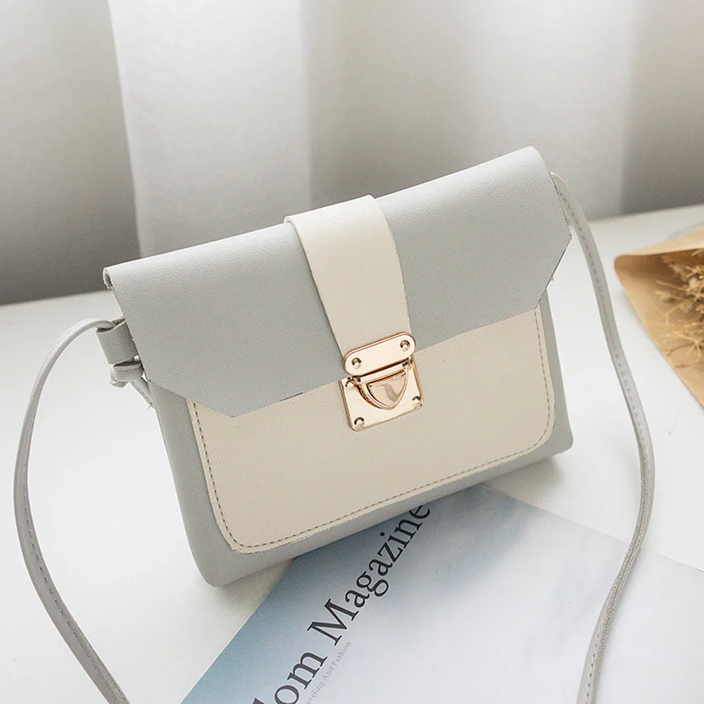 حقائب النساء الطازجة الأزياء غطاء خليط Crossbody حقيبة حقيبة كتف الهاتف عملة حقيبة بولسا الأنثوية #0.9