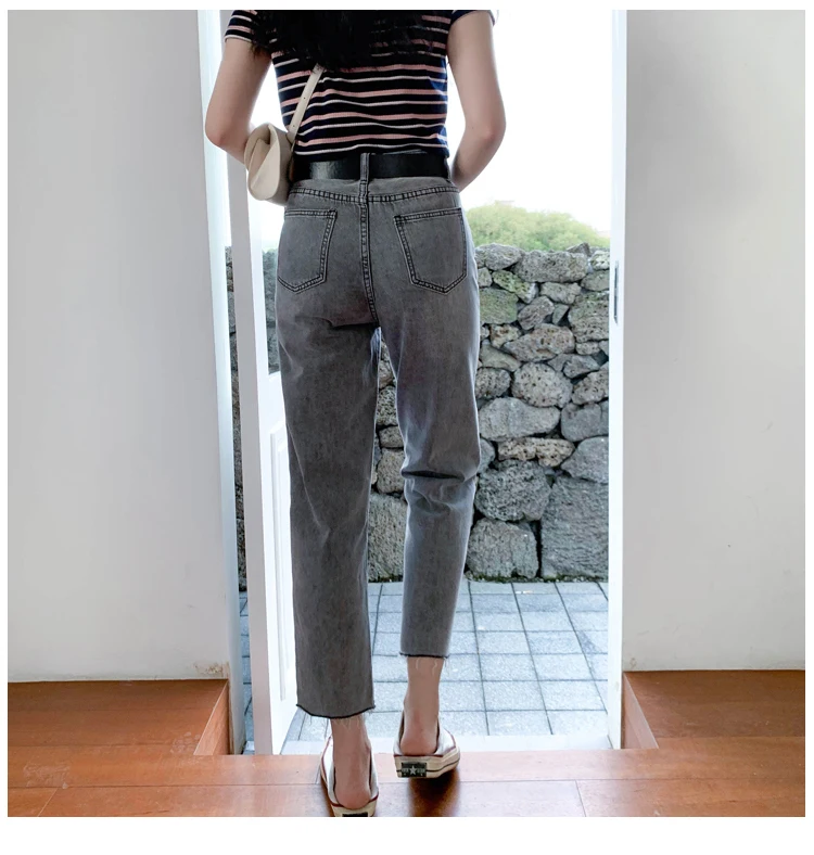Colorfaith, женские повседневные Прямые джинсы, брюки с высокой талией, штаны для девушек, длина по щиколотку, P8828