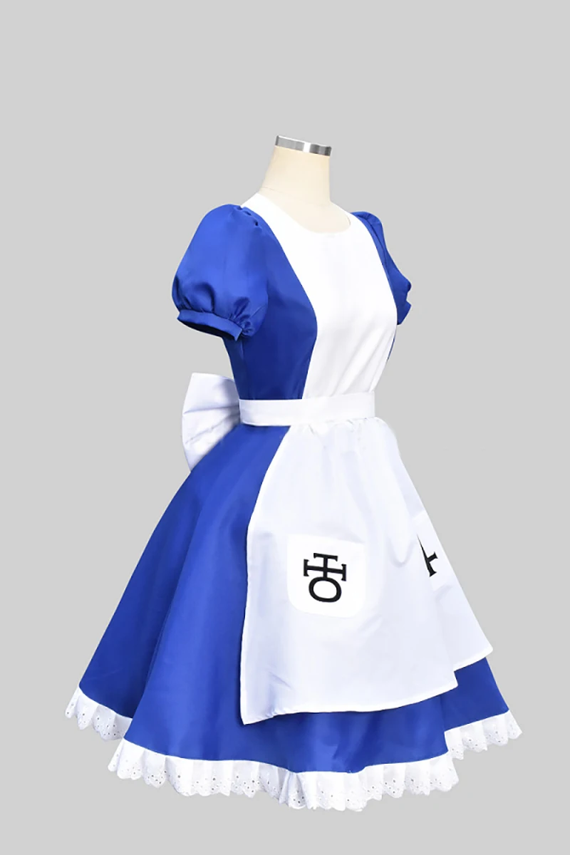 Игра Alice Madness Returns косплей костюм женское платье принцессы платье служанки для Хэллоуин Карнавальная форма индивидуальный заказ