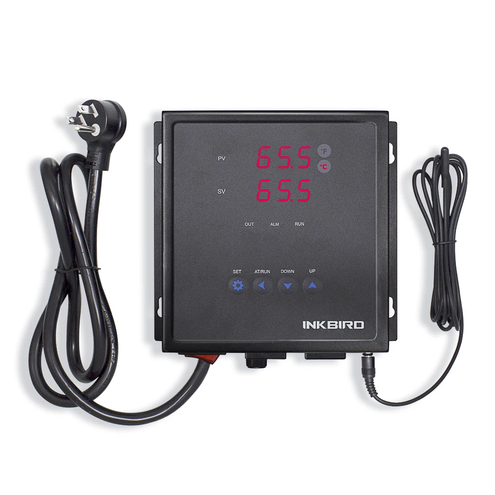

Inkbird Thermostat with PT100 Probe IPB-16 15A Digital Pre-Wired PID Temperature Controller , One SSR Output, One Relay Alarm