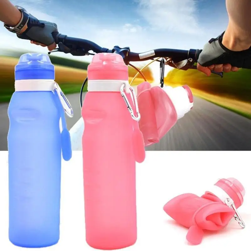 

Silicone Outdoor Sports Portable Kettle 400ml Foldable Travel Water Bottle Camping Travel Portable Kettle Kitchen Accessories