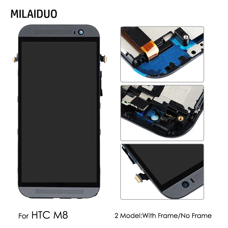 Original For HTC ONE M8 LCD Display Touch Screen Digitizer Glass ...