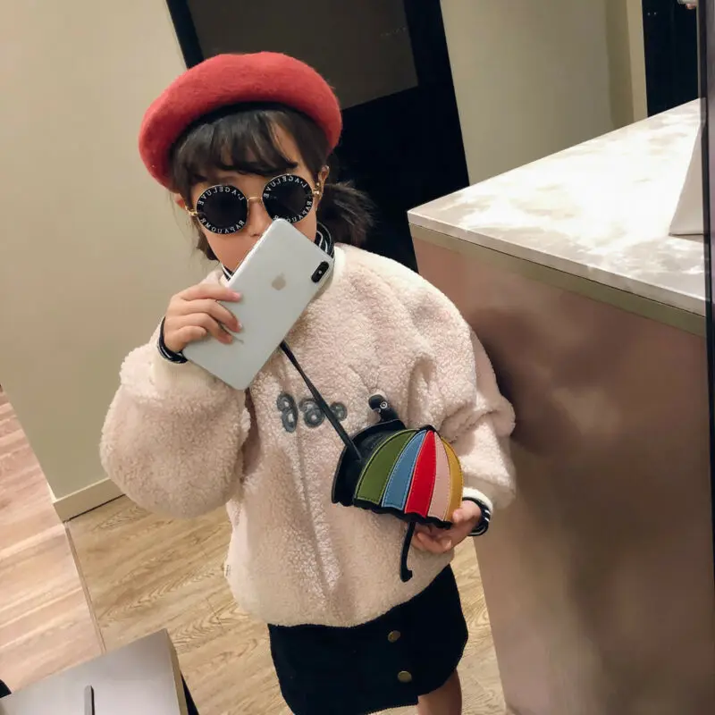 Cartoon Umbrella Bag Messenger Shoulder Bag Mini Baby Kids Cartoon Girls Coin Purse Crossbody Bag Pouch Handbags for Baby Girl