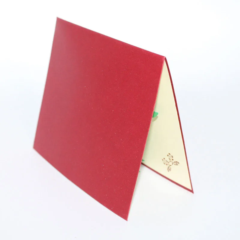  3D Laser Cut Handmade Luoyang Peony Flower Paper Invitation Greeting Card PostCard Business Wedding - 32792064253