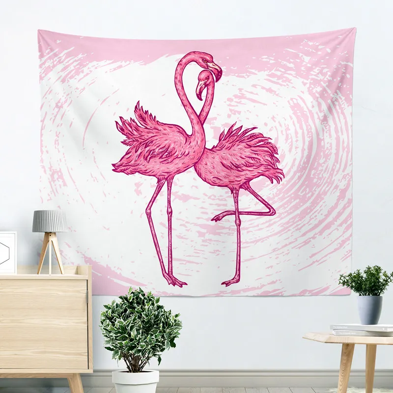Темно-серый Акварель Фламинго мода Home Decor Wall Тканый гобелен моющейся йоги Одеяло индийский МАНДАЛА ГОБЕЛЕН многофункциональный шаль - Цвет: Темно-серый