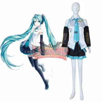 

Cosplay legend Vocaloid Hatsune Miku adult costume uniform Custom Made full set all size