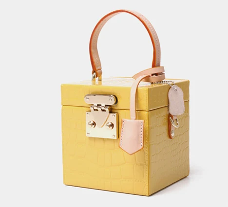 Модная сумка через плечо от известного бренда, сумки через плечо из натуральной кожи для женщин, роскошные сумки, женские сумки, дизайнерские сумки для девушек - Цвет: Yellow