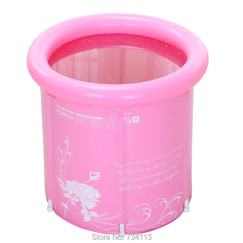 portatile gonfiabile vasca 2 colori spessi pieghevole vasca da bagno gonfiabile in pvc piscina nuoto per