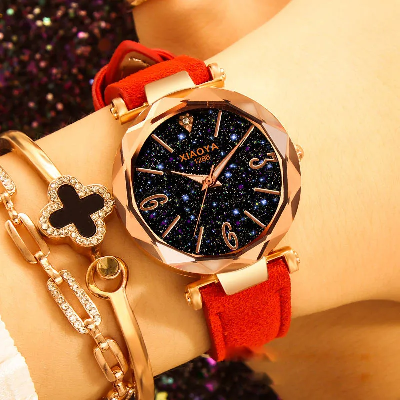 2019 Luxury Brand Ladies Wrist Watch Women Fashion Starry  