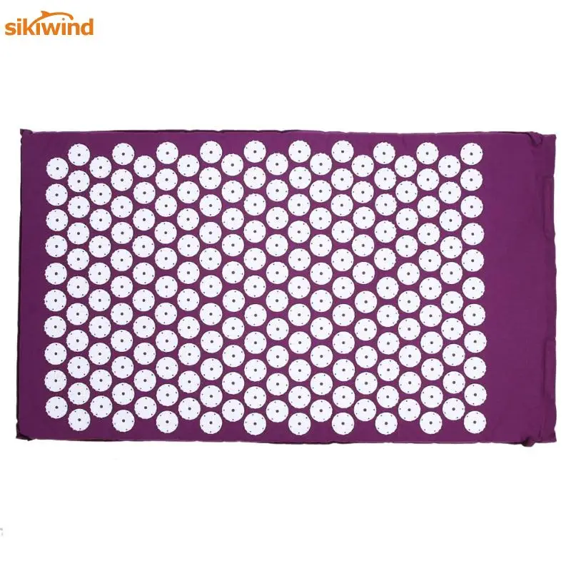 NEW Yoga Mat Massager Cushion Acupressure Mat Relieve Stress Pain Acupuncture Spike Yoga Mat for Back Foot Legs Massage Purple NEW Yoga Mat Massager Cushion Acupressure Mat Relieve Stress Pain Acupuncture Spike Yoga Mat for Back Foot Legs Massage Purple