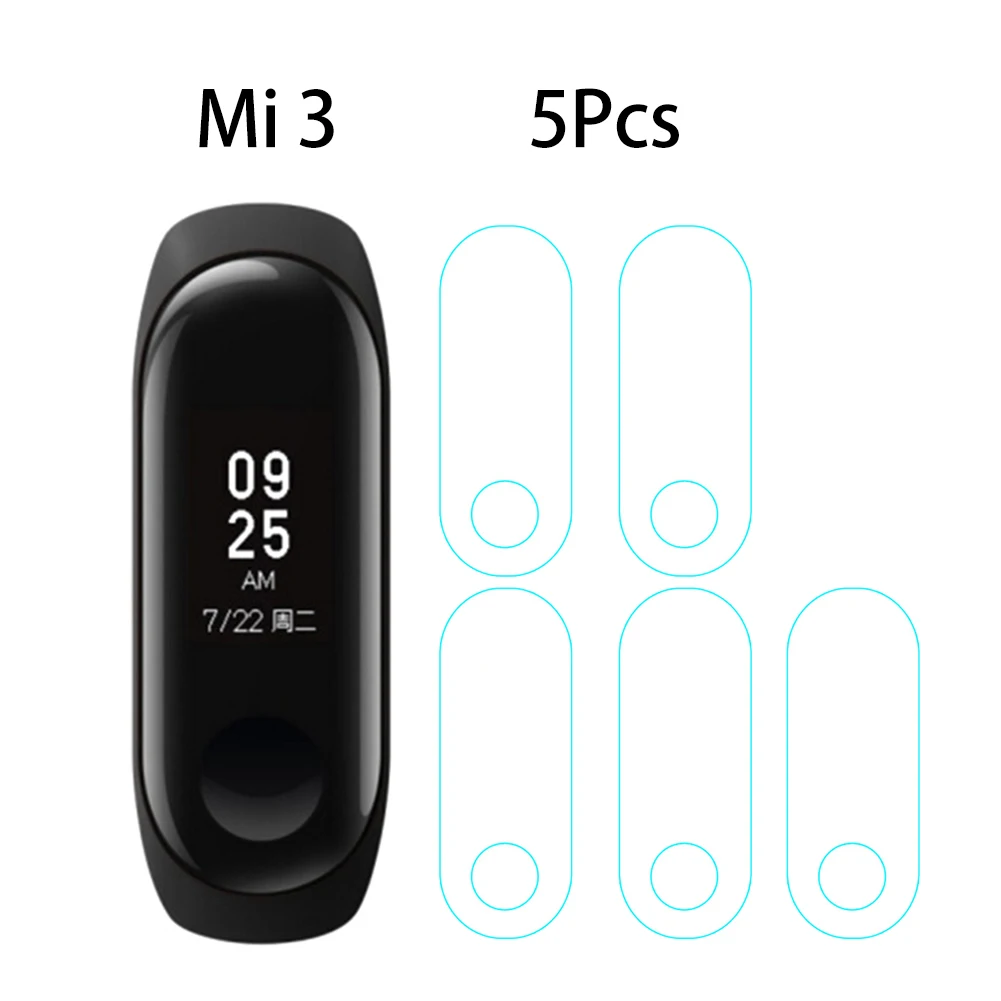 5/4/3/2/1 шт./лот для Xiaomi Mi полосы 3 Смарт-браслет Экран протектор Ультратонкий Мягкий чехол HD не царапающаяся защитная пленка для покрытия