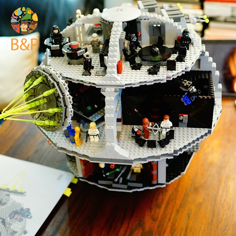 

Leoging 10188 3804Pcs Star Series Wars The Death Star Model Building Blocks Brick Toys For Children Gift LEPIN 05035