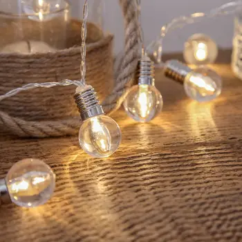 

40Led Fairy Mini Clear Bulb Lantern Battery Operation String Lights 6M LED Decoration For Christmas Garland New Year gerlyanda