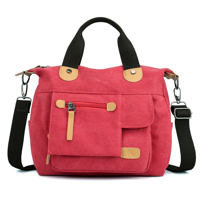Janespri Women's Canvas Handbags High Quality Female Single Shoulder Bags casual totes Vintage Multi-pocket Ladies Totes Bolsas (44)
