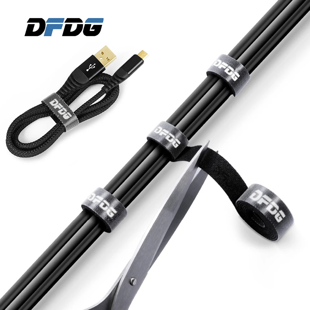 

DFDG Cable Organizer Wire Winder Clip Earphone Holder Mouse Cord Protector HDMI Cable Management for IPhone Samsung USB Cable
