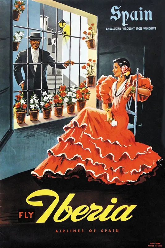 

Spain Tourism Travel Posters Iberia - Spain Classic Wall Sticker Canvas Paintings Decorative Vintage Poster Home Bar Decor Gift