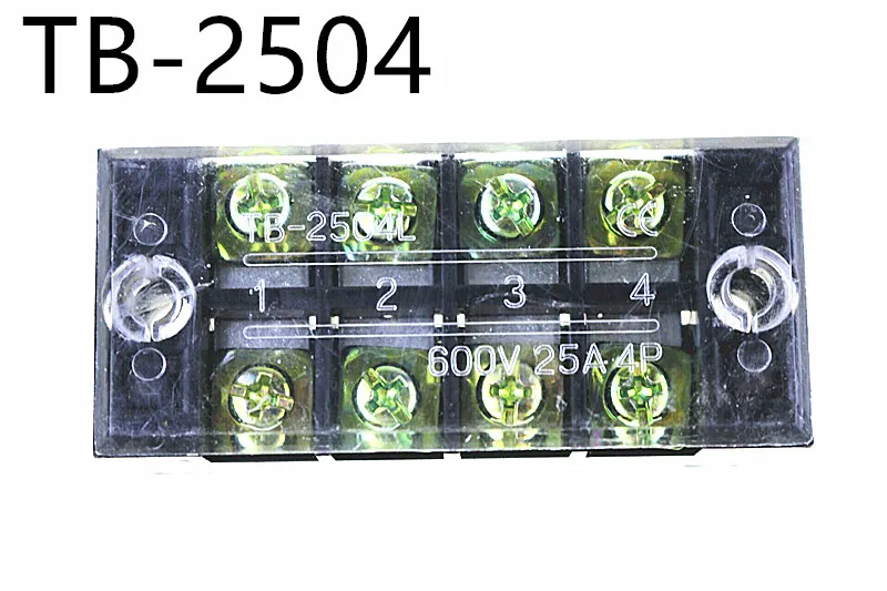 1 шт. двухрядная Клеммная колодка с винтовыми клеммами 600 в 25A TB 2503 / TB2504 TB2506 2508/TB 2512