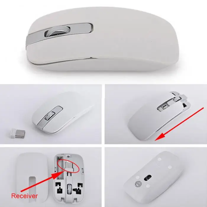 Высококачественная игровая клавиатура мышь Combo беспроводная 2,4G Ультра тонкая Бесшумная Клавиатура Набор мышей для ПК ноутбука