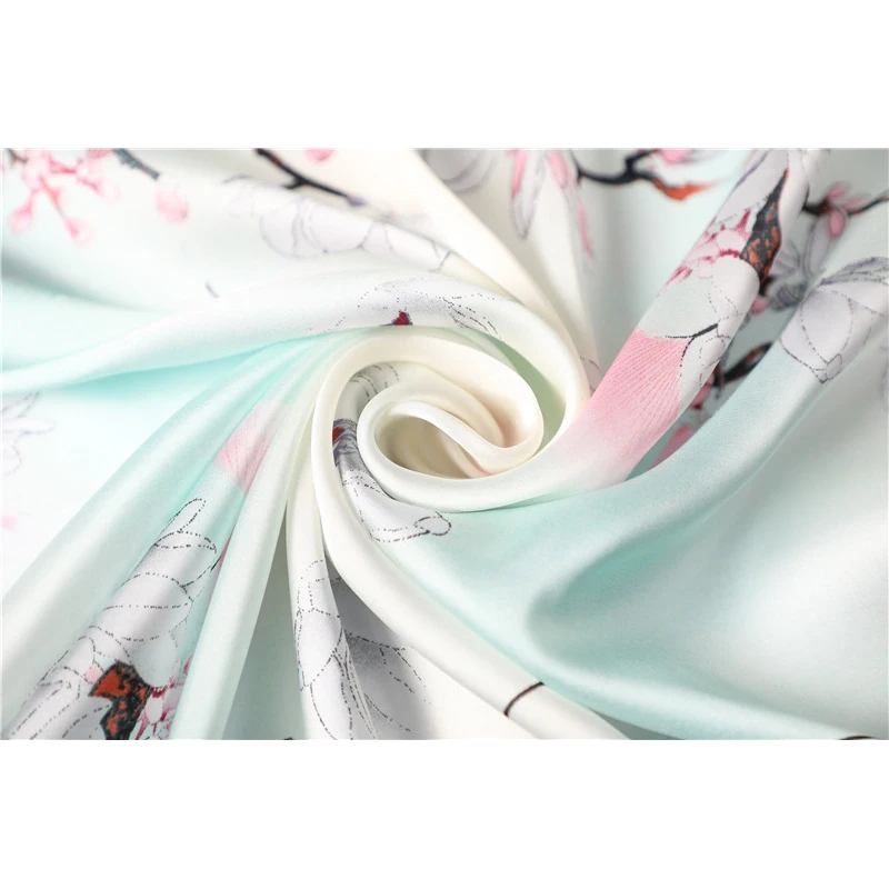 Роскошный бренд 2019 новый модный летний Шелковый квадратный шарф для женщин