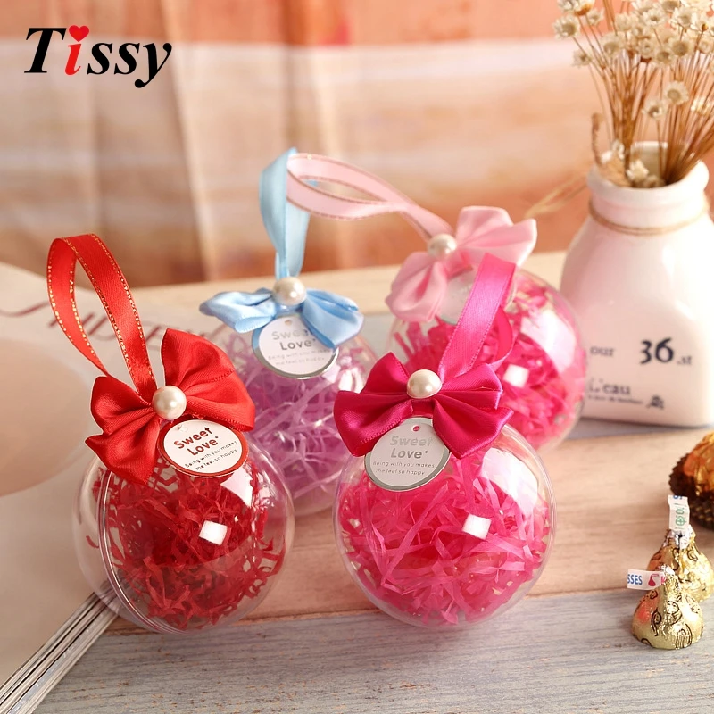 New Arrival!1PC Transparent Plastic Craft Candy Boxes Christmas Clear