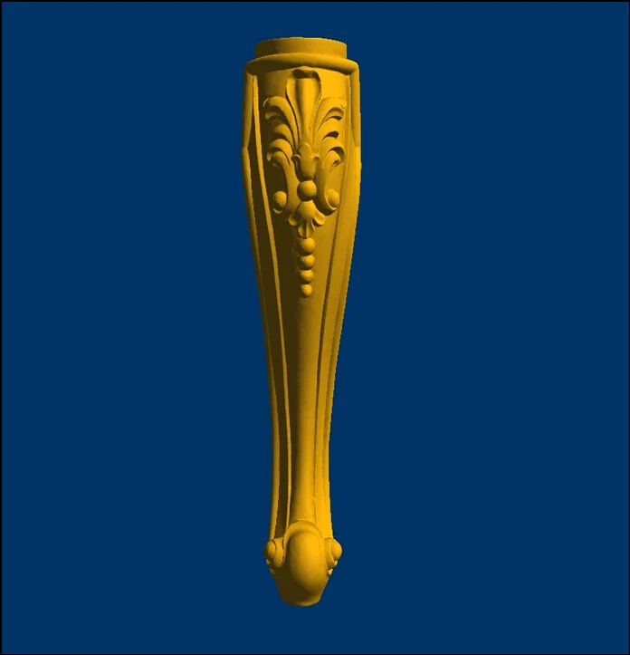 

New 3D models for CNC STL format relief chair/table legs--50
