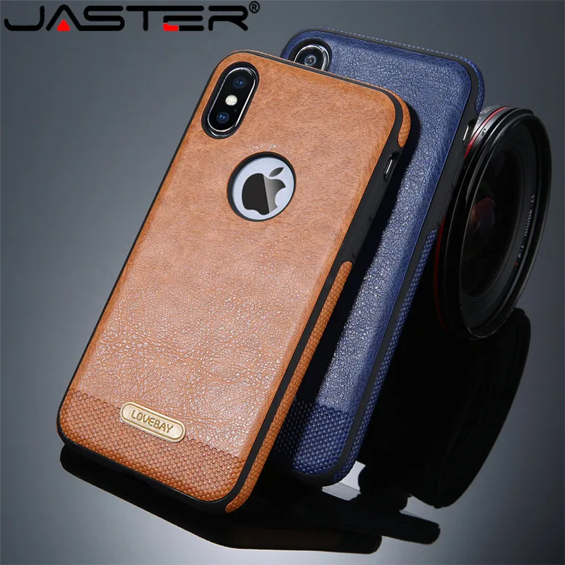 

JASTER For iPhone X Phone Case Luxury PU Leather Soft Silicon TPU Back Cover Cases Coque For iPhone 5 5S SE 6 6S 7 7 Plus