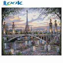

diy painting by numbers abstract on modular pictures canvas landscape Europe acrylic paint art for home decor color modern