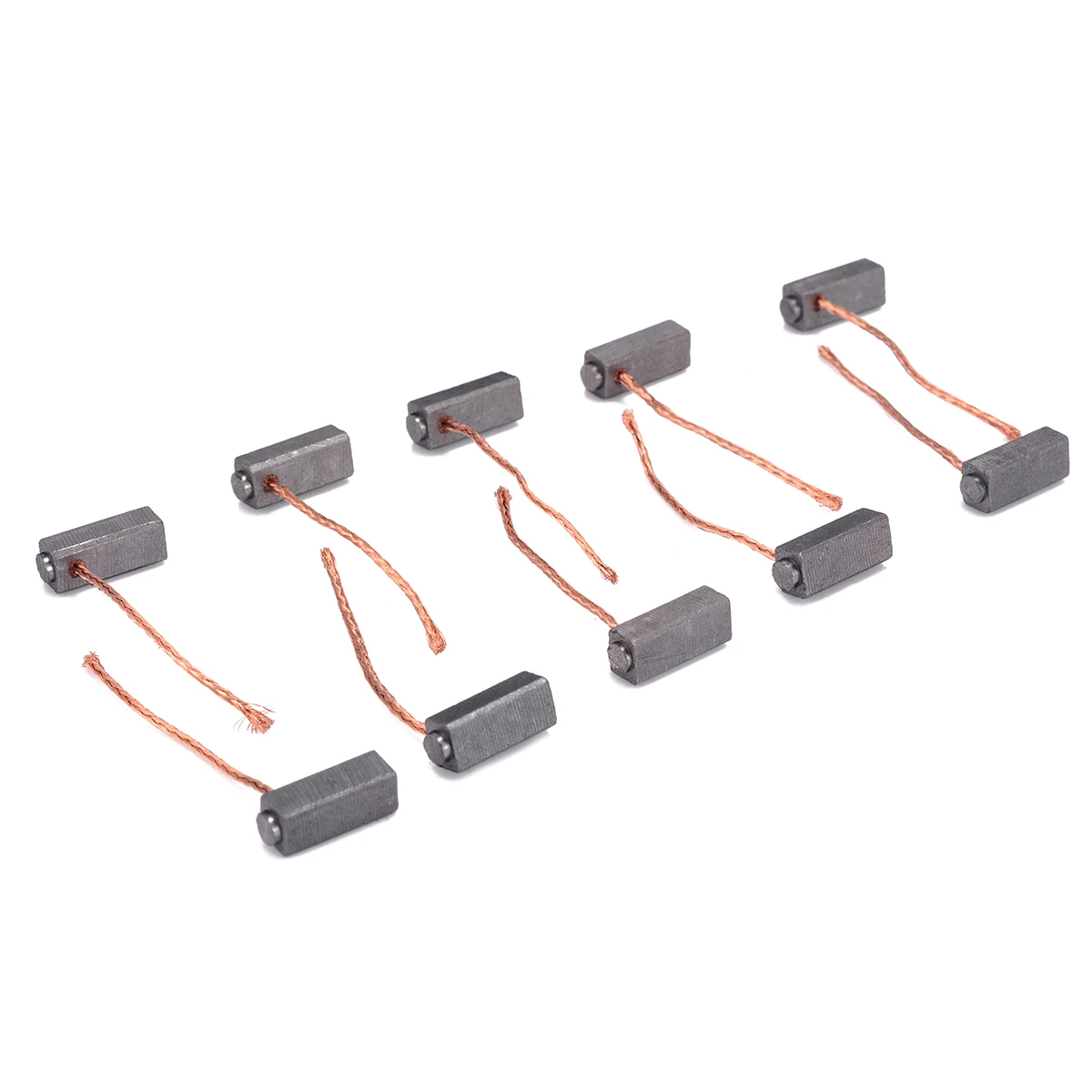 10Pcs Black Electric Carbon Brush 5x6x14mm Carbon Brushes Motor Brush Set For Generic Electric Replacement