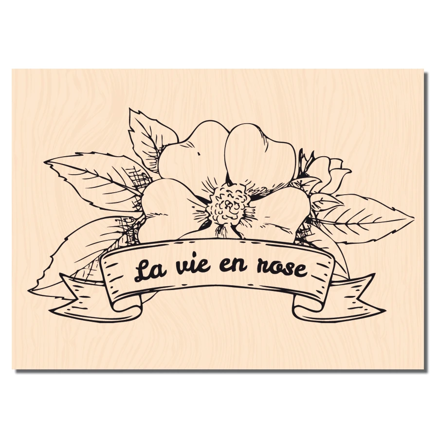 

French flower Transparent Clear Stamp for DIY scrapbooking/Card Making C353