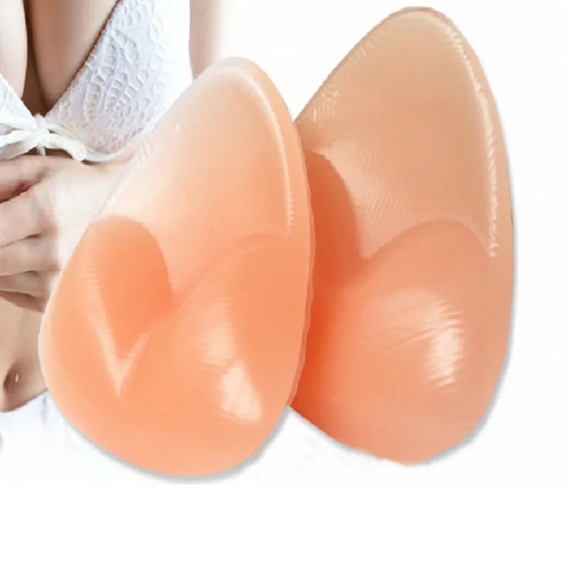 

New Women Silicone Breast Pads Bra Gel invisible inserts Push Up Bra Insert Breast Bra Cleavage Triangle Pads Enhancer