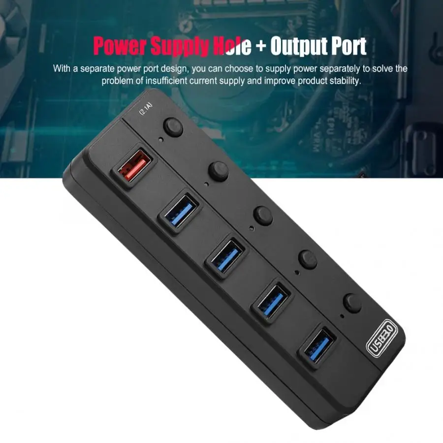 4* USB3.0+ один Порты и разъёмы быстро гнездо для зарядки адаптер зарядная станция Мощность Переходный кабель передачи данных