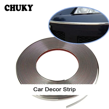 

CHUKY Car Styling Stickers Chrome Decor Strip For Nissan Qashqai Opel Astra J H Kia Ceed Sorento Skoda Octavia A5 A7 Accessories