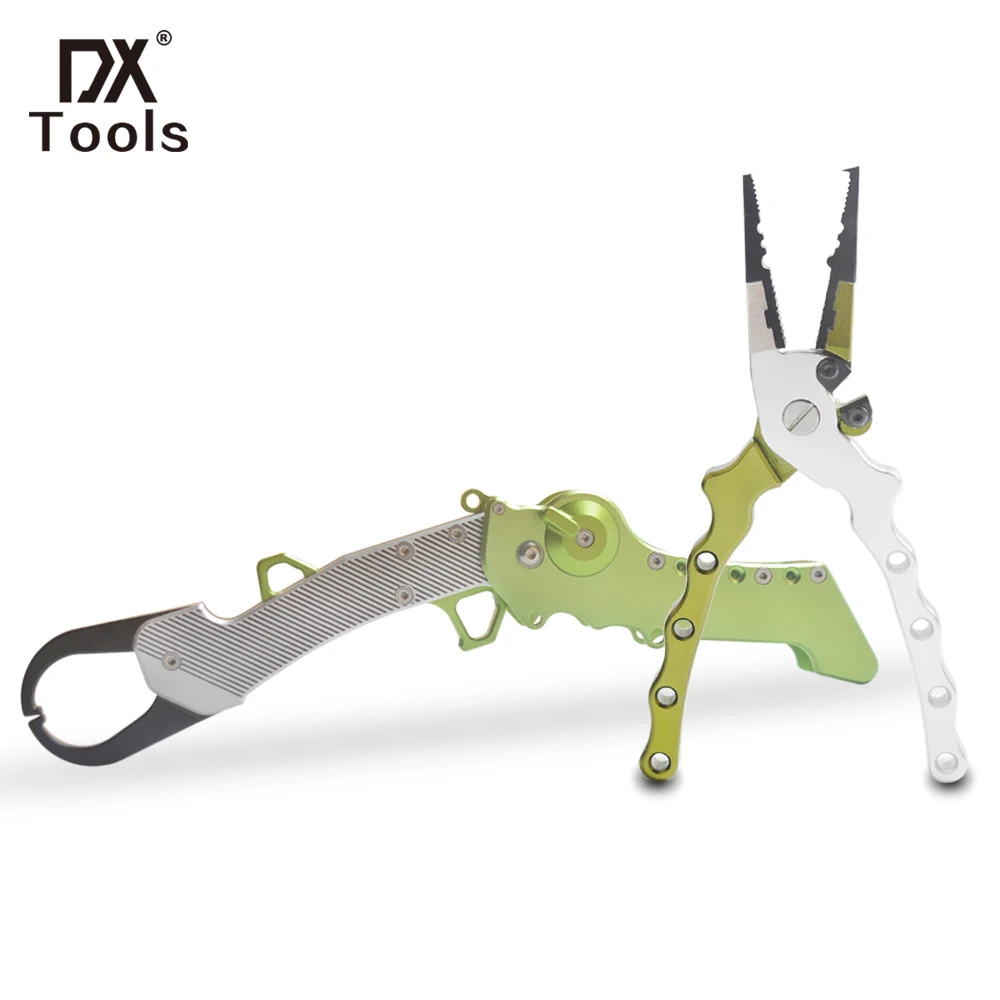 

Aluminum Fishing Tools Set Fishing Pliers Fish Lip Grip Gripper Set Hook Remover Line Cutters Scissors Carp Tackle Accessories