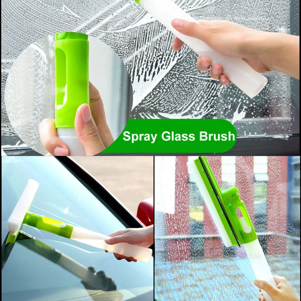 

Folding wiper spray scraper car car cleaner windshield window cleaning accessories rotatable car cleaning brush double-sided