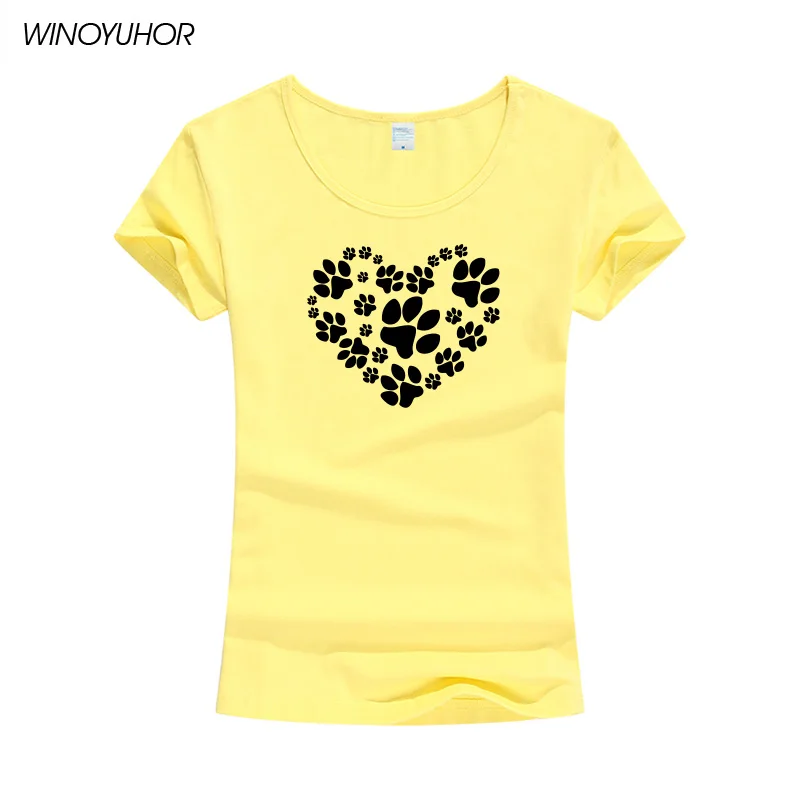 2019 New Fashion Dog Paw Print T-Shirt Women Short Sleeve Tshirt Tops Femme Funny Tumblr T Shirt Camiseta Femenina 2019 New Fashion Dog Paw Print T-Shirt Women Short Sleeve Tshirt Tops Femme Funny Tumblr T Shirt Camiseta Femenina