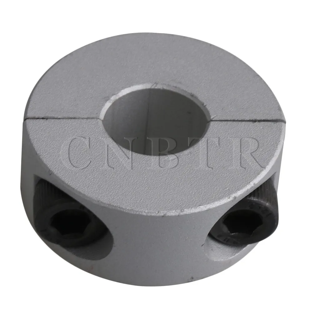CNBTR Aluminum Alloy Double Split Set Screw Shaft Collar with 1.2" OD to Lock Main Axisin Tool