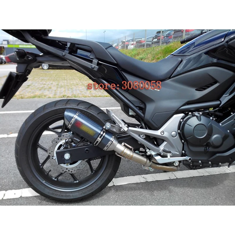 NC 700 NC750X NC750 средняя выхлопная труба мотоцикла для HONDA NC700X выхлопная Модифицированная полная система выхлопная средняя труба дБ убийца