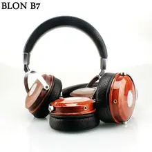 BLON BOSSHIFI B7 Wooden Over Ear Headset With Beryllium Alloy Driver Metal Headphones Mahogany DJ Music Games Earphones for PC