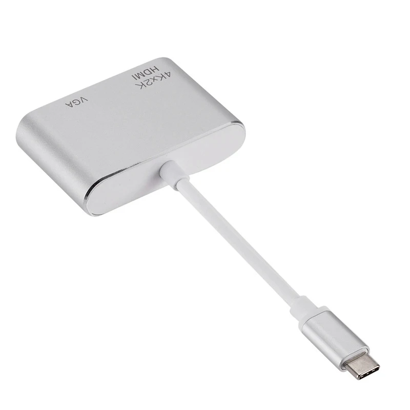 Тип C к Hdmi Vga видео кабель type-C адаптер док-станция концентратор Usb-C к Hdmi 4 к Vga Hd конвертер для телефона Macbook Chromebook ноутбука M