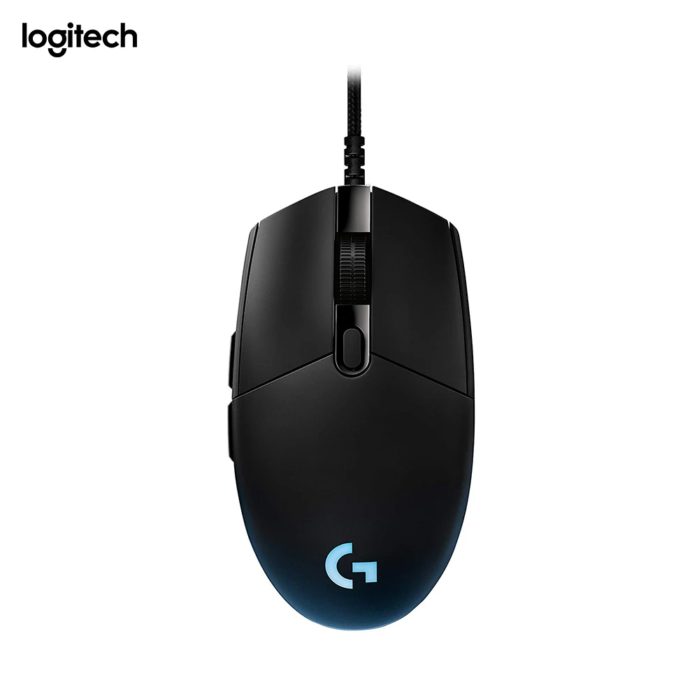 

Logitech Pro, mano derecha, Optico, USB, 12000 DPI, 129,5 g, Negro