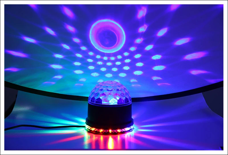 DJ Light Mini Disco Magic Ball Stage Lighting Digital LED RGB Crystal (3)
