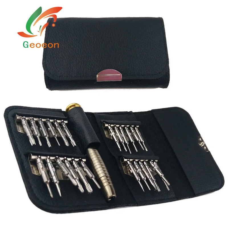 

Geoeon Mini Precision Screwdriver Set 25 in 1 Screwdriver Repair Tool set Repair Watch Laptop iPhone Samsung D11
