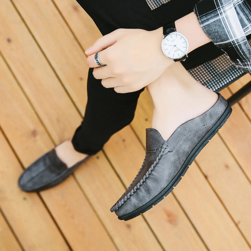 YATNTNPY/брендовая мужская обувь; летняя повседневная мужская обувь на плоской подошве; обувь из мягкой кожи; слипоны; тапочки; мужские удобные лоферы для вождения