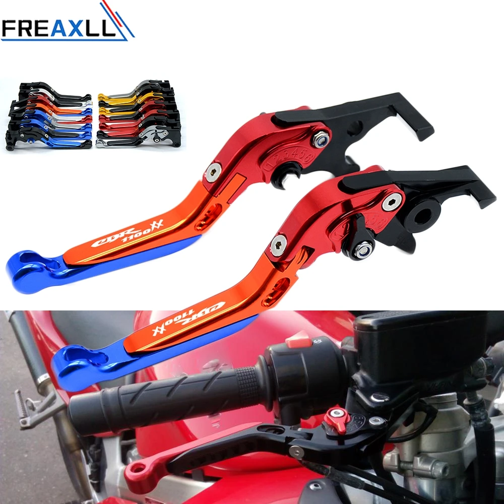 Для Honda CBR1100XX CBR 1100XX CBR 1100 XX 1997-2007 CNC алюминиевый, для мотоцикла тормозные рычаги сцепления Складная Выдвижная регулируемая