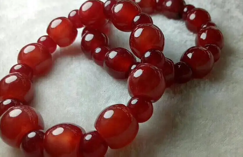 

(Grade A) 100% Natural red green JADE Bracelet Bangle