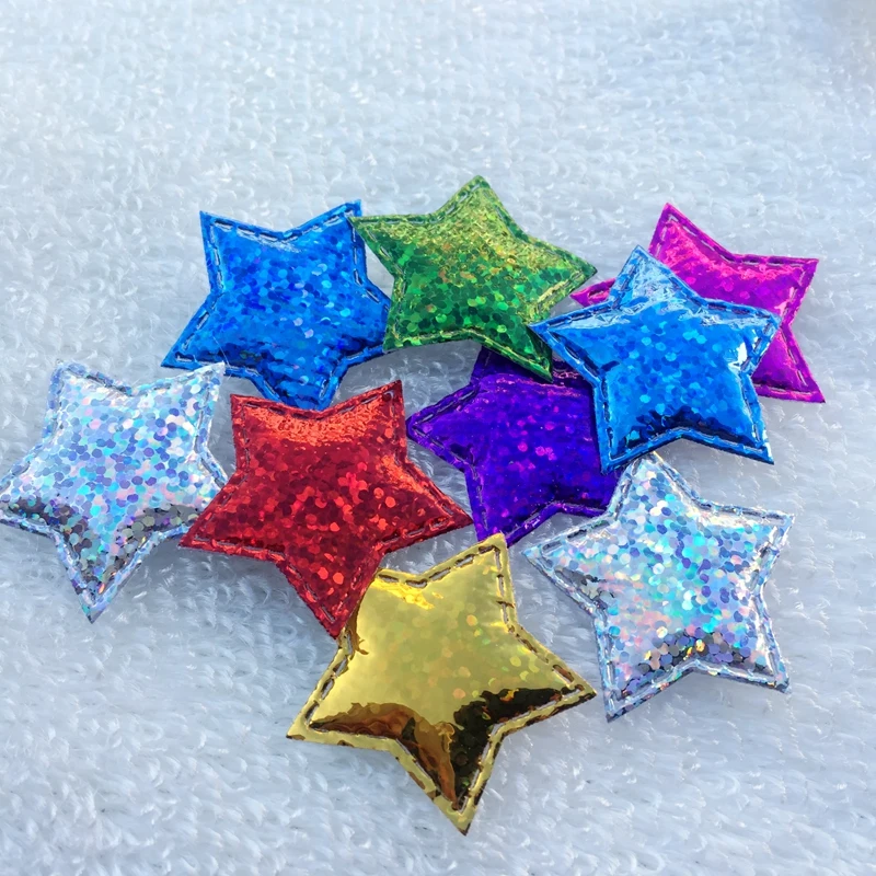 

320pcs NEW Shiny Five-pointed Stars MIX Color Sequins Sew On Patches For Clothes DIY Patch Applique Crafts -C73A
