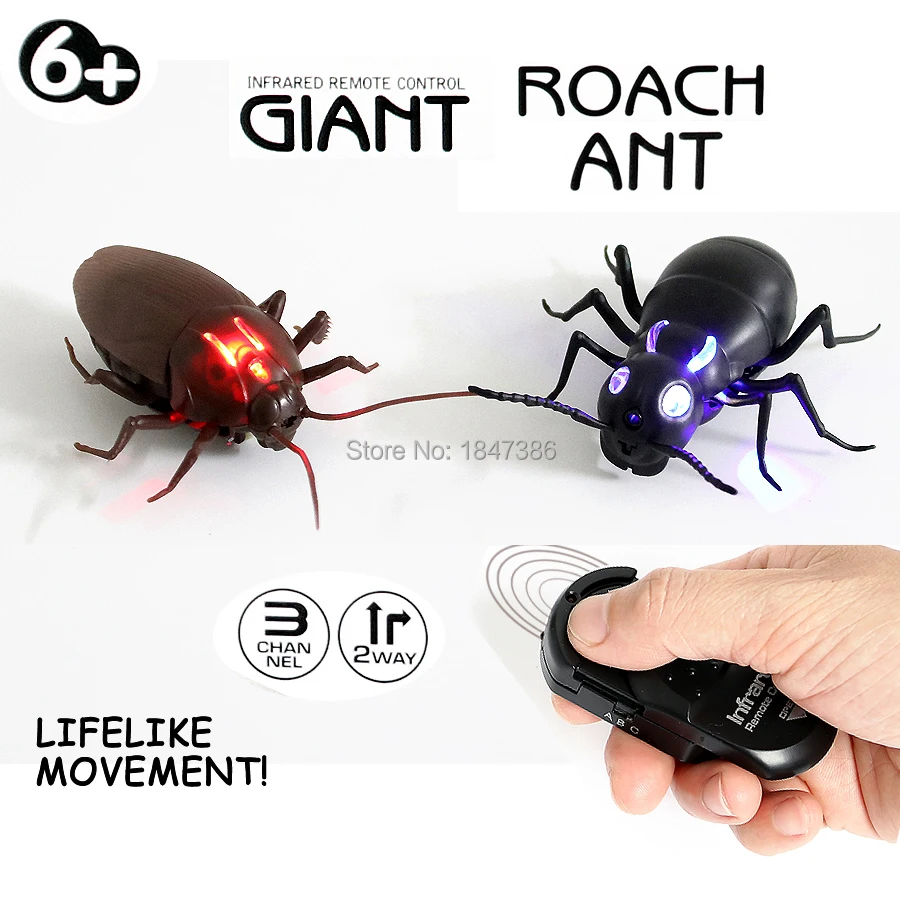 realistic fake remote control cockroach