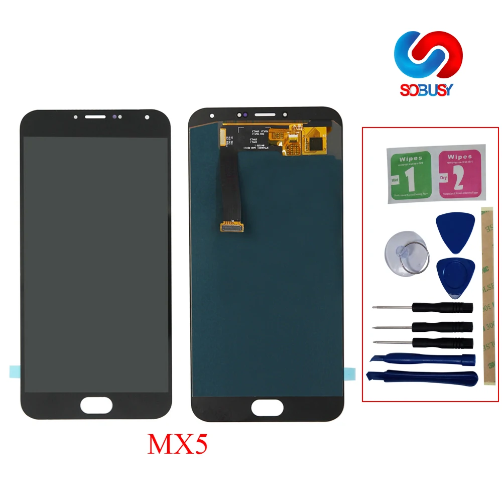 

high quality For MeiZu MX5 LCD Display Touch Screen digitizer Assembly MX5 LCD touchscreen ekran LCD Repair Part With Frame+Tool