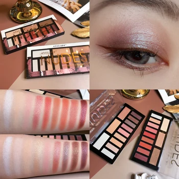 

12 Color Shimmer Glitter Eye Shadow Palette Matte Nude Eyeshadow Pallete Cosmetic Makeup Palette Maquillaje Smoky Pigment Sunset